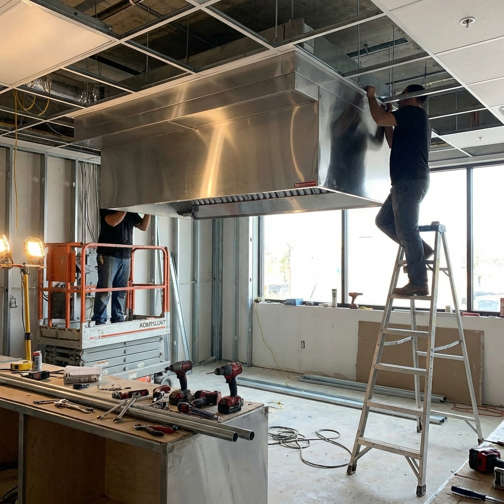 Commercial Kitchen Hood Installation